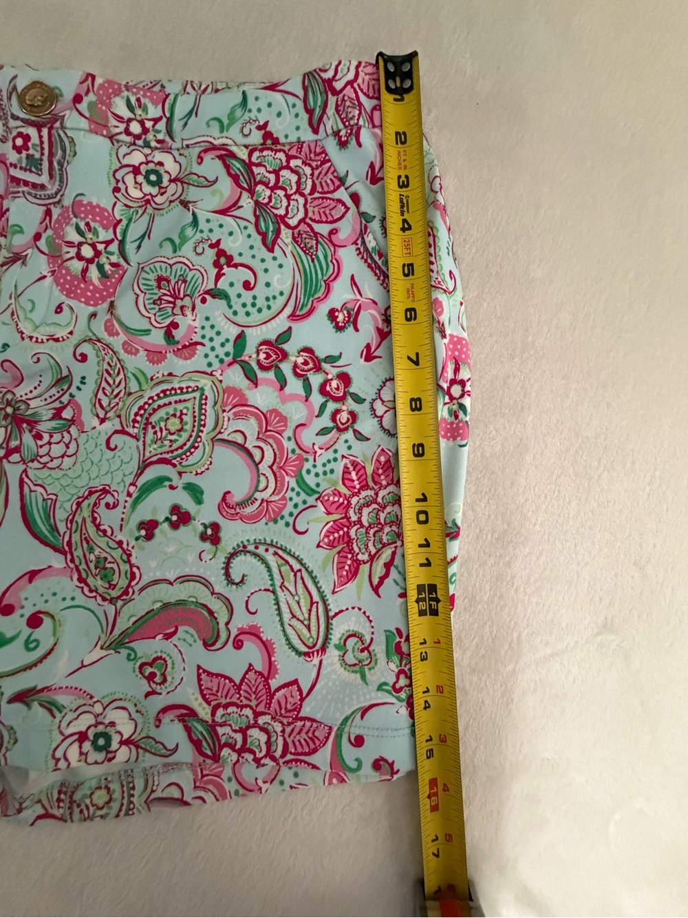 Dear Scarlett NWT Sun Cool Multi Color Stretch Floral Paisley Shorts - Picture 8 of 16